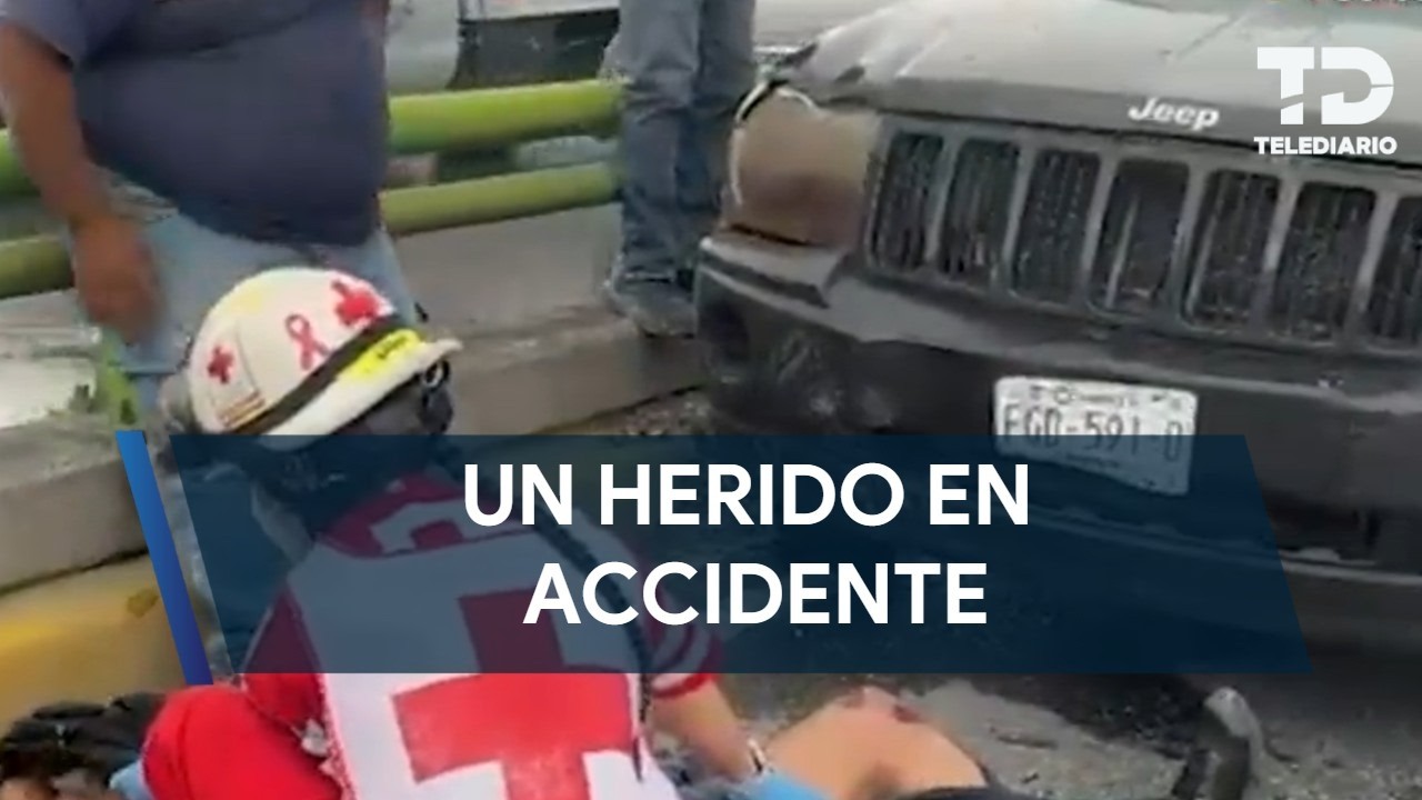 Accidente vial deja un lesionado en el Periférico Luis Echeverría Álvarez en Saltillo