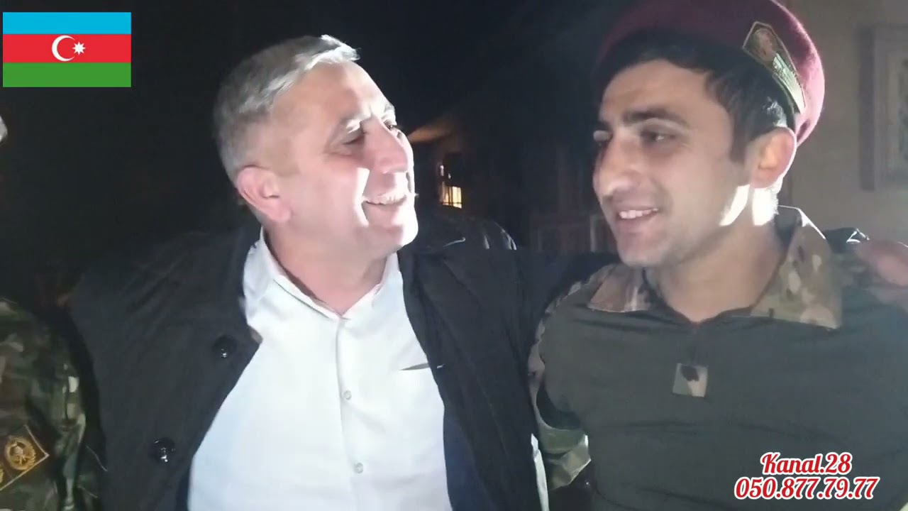 KAMAL KƏHRIZLININ OĞLU KAMIL VƏTƏN DÖYÜŞÜNDƏN DOĞMA KƏNDIMIZƏ QAYITDI.TOVUZLU DÖYÜŞ YOLDAŞI