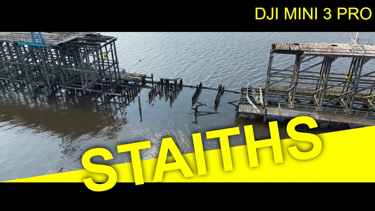 DJI MINI 3 PRO - 4K - Cinematic flight over river Tyne at Dunston Staiths in early summer. Panorama
