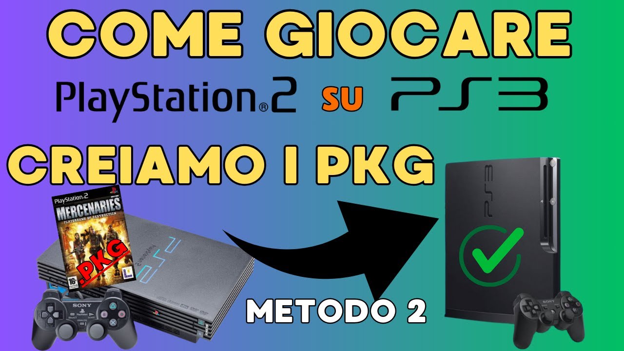 PS2 su PS3 | Metodo 2 | COME CREARE PKG | MERCENARIES PS2 #ps3 #2024 #modding #playstation #modifica