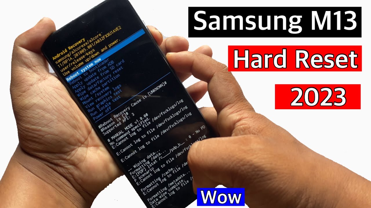 Hard Reset Samsung M13 without Pc/Samsung m13 factory reset |Samsung m13 unlock pin,pattern,password