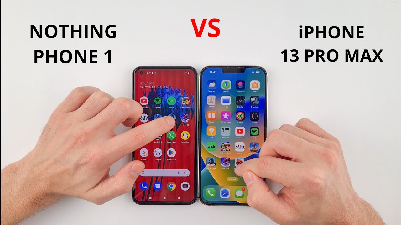 Nothing Phone 1 vs 13 Pro Max | SPEED TEST