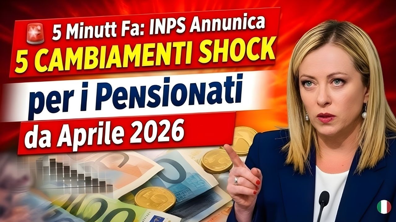 5 Minuti Fa: INPS Annuncia 5 Cambiamenti Shock per i Pensionati da Aprile 2026