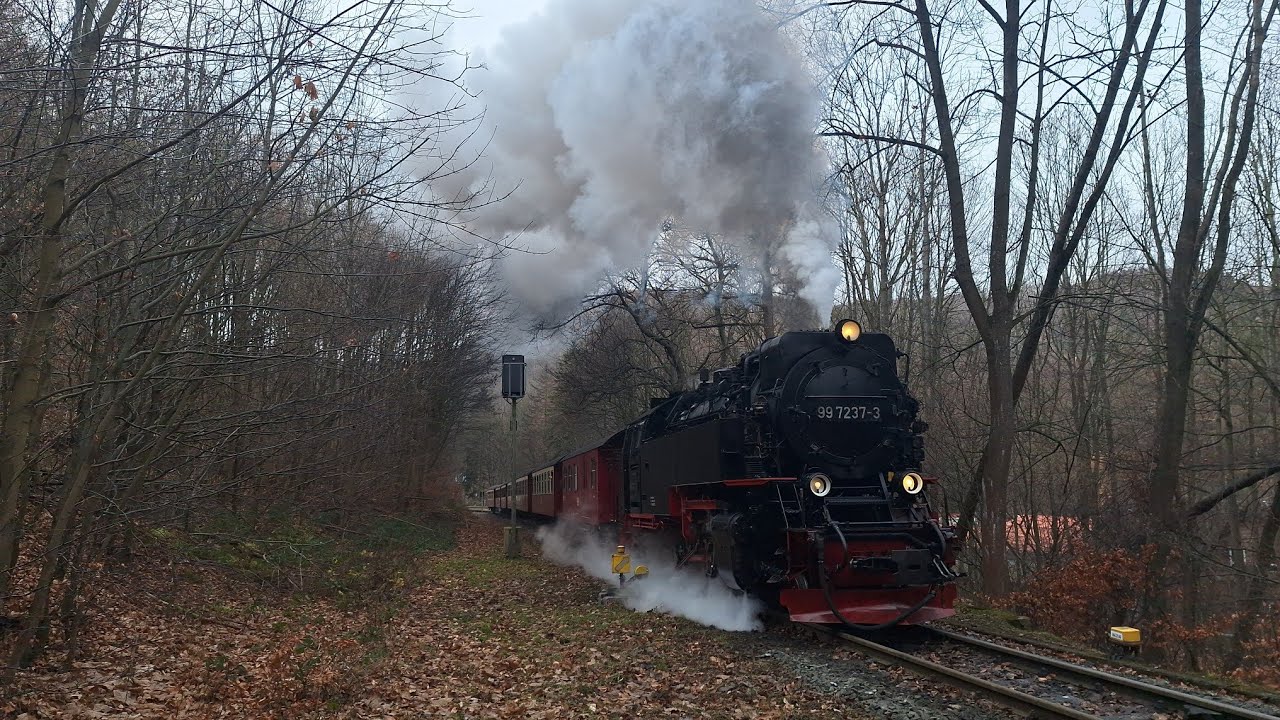 Herbstdampf auf der Brockenbahn Teil 1
