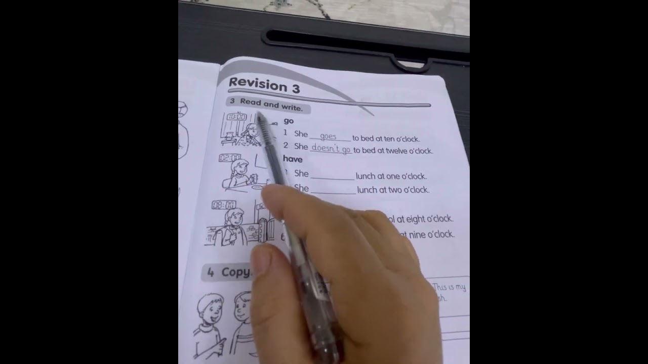 Activity Book:Revision3 on page 52:1-Read and Write ✍️ AshnaMohammad