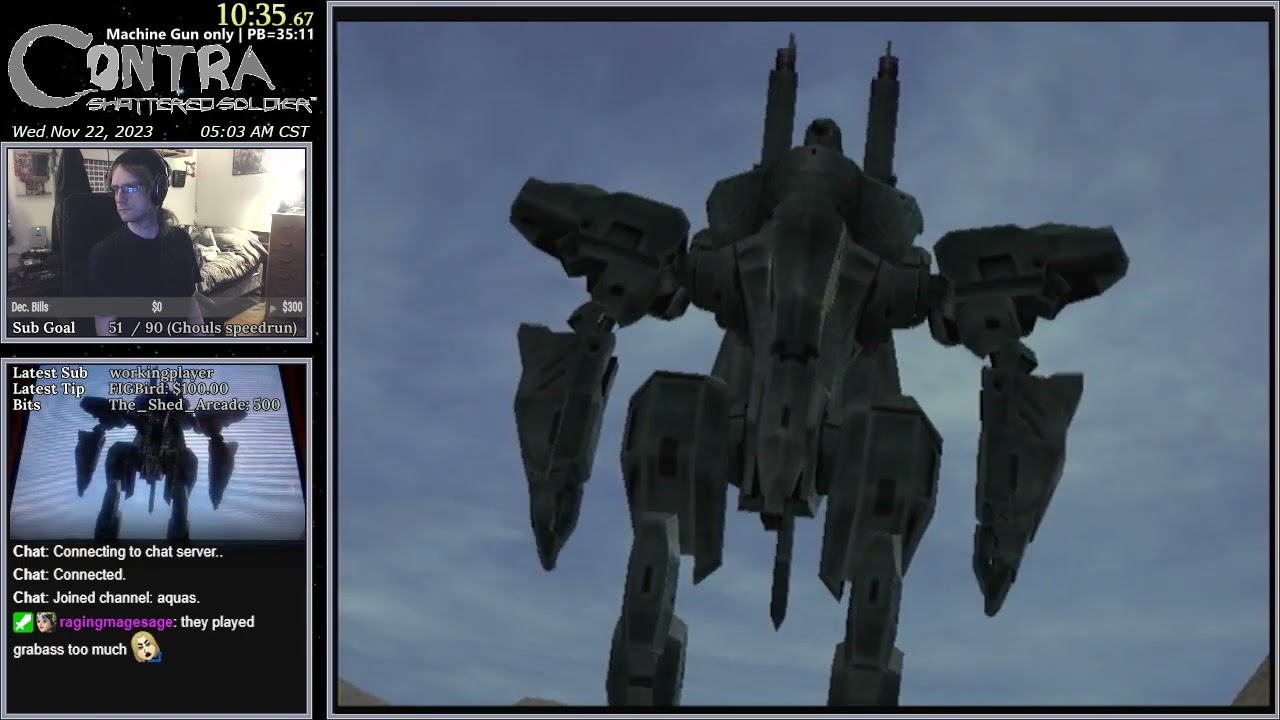 Contra: Shattered Soldier / 真魂斗羅 Heavy Machinegun only (All Stages) Speedrun in 34:50