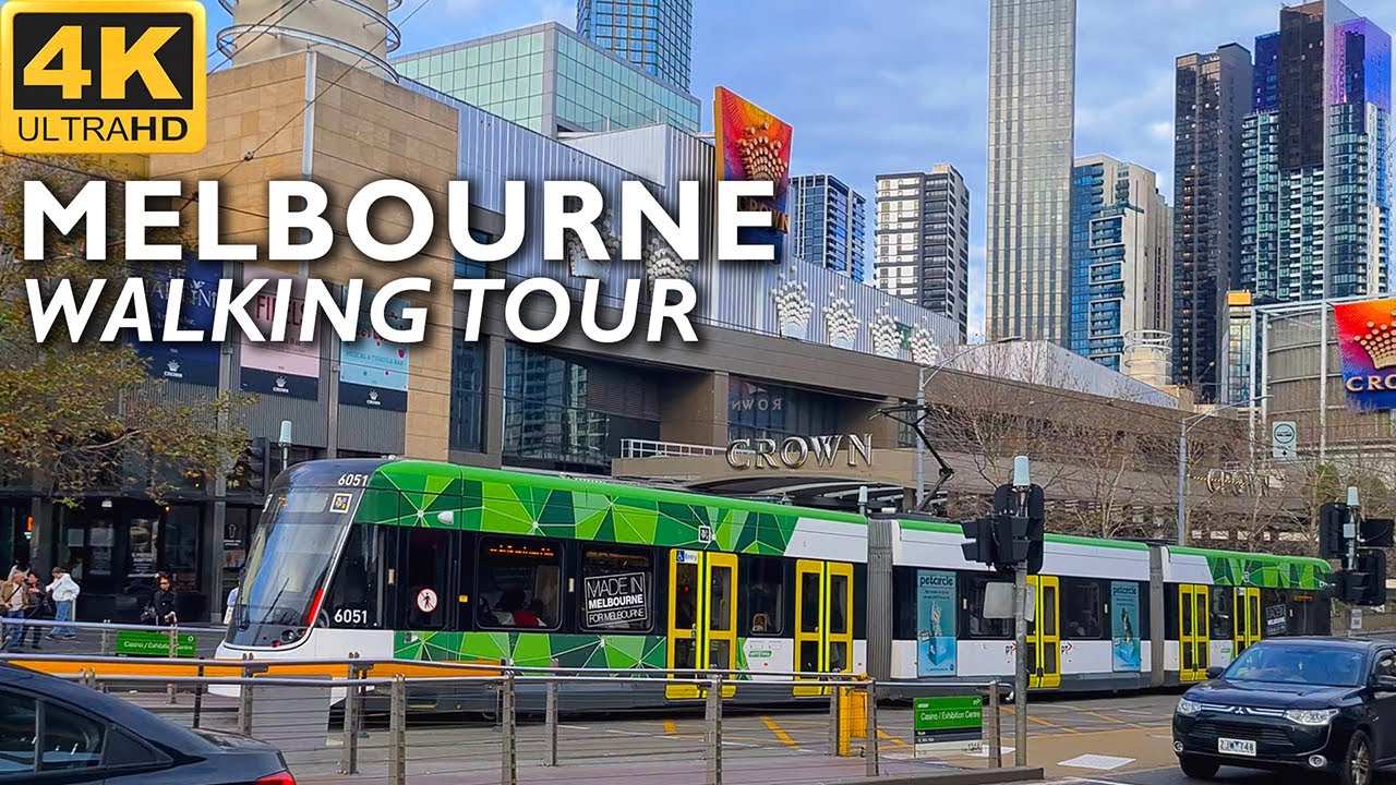 Melbourne City Walking Tour - From Lamont Bridge to Queen Street | 4K Video