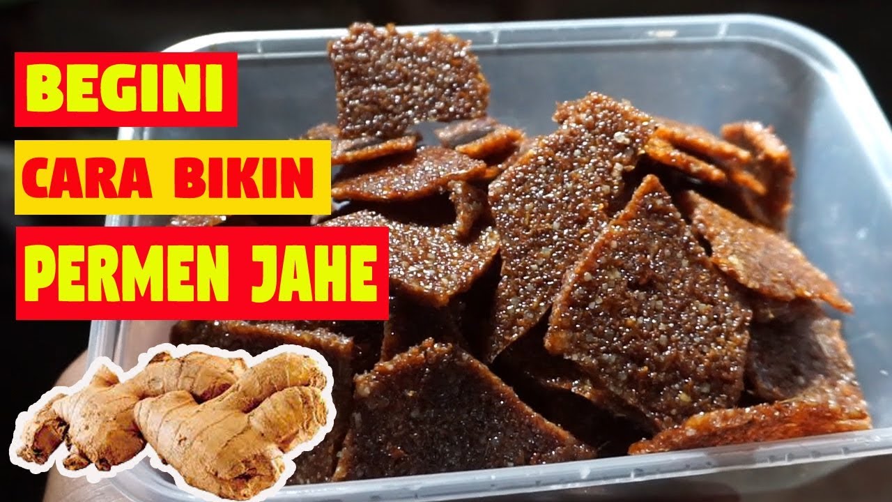 Resep Permen Jahe | Cara Membuat Permen Jahe dengan Kelapa