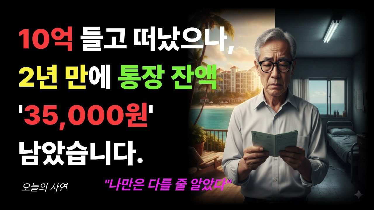 전 재산 10억을 잃고서야 깨달았습니다, 은퇴 후 절대 하지 말아야 할 것들