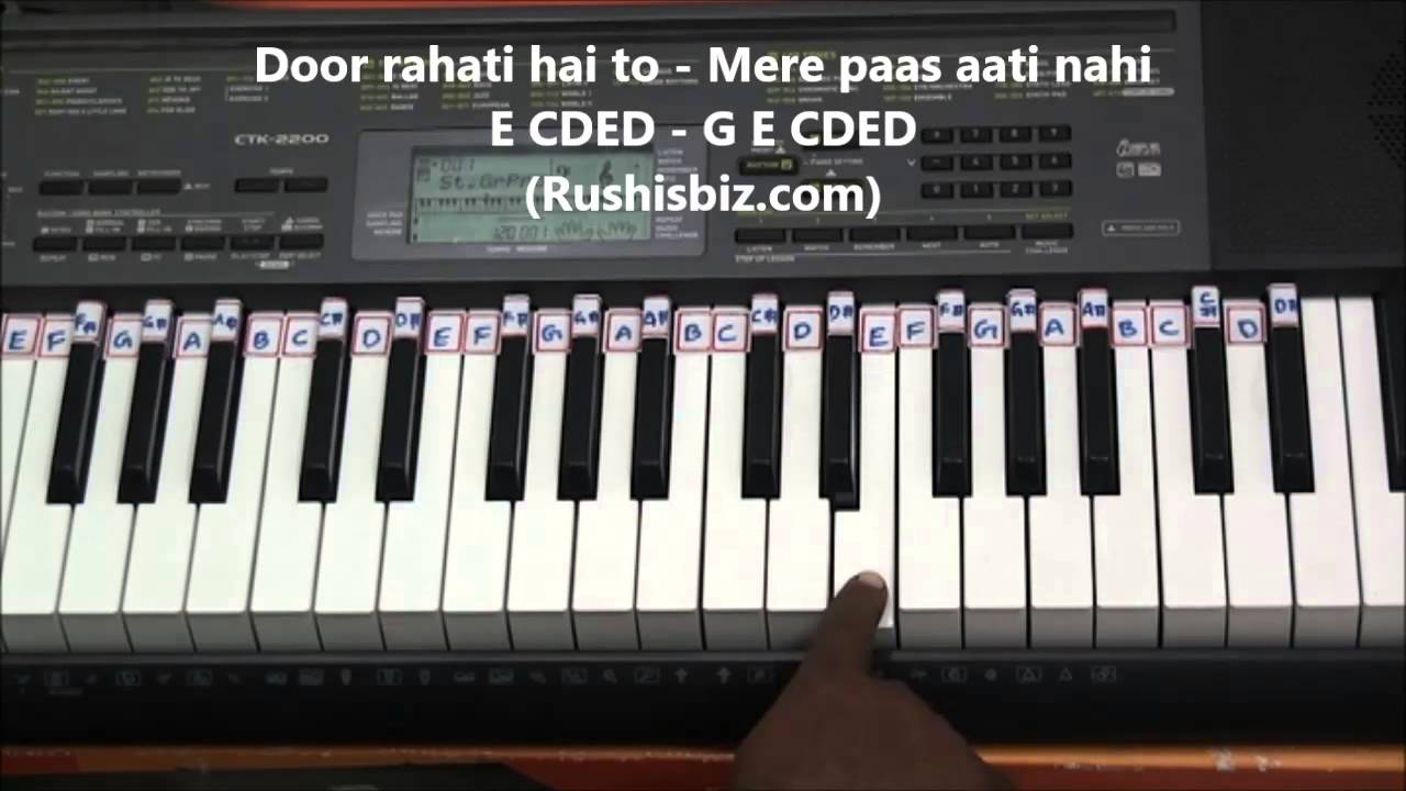 Ye Shaam Mastani - Piano Tutorials - Kati Patang | 1200 Songs BOOK/PDF @399/- 7013658813