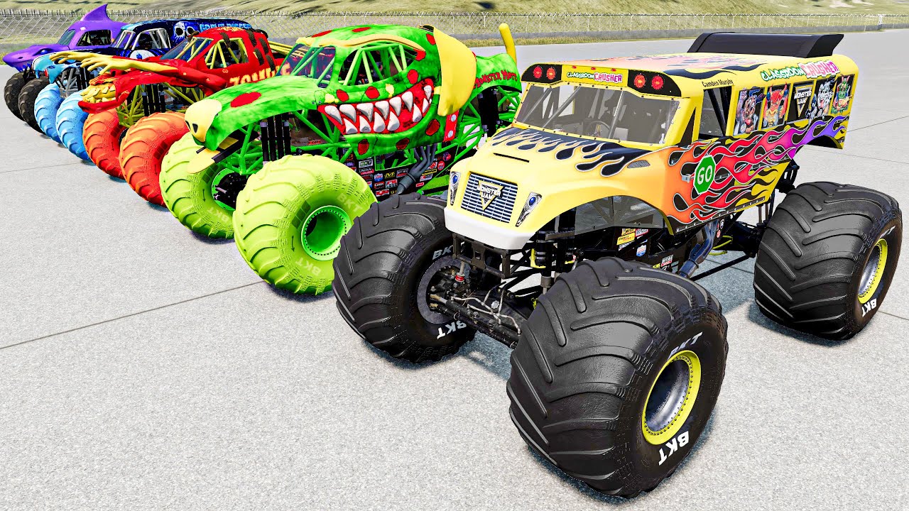 Monster Trucks JAM - Crashes, Jumps, Fails, Backflips, Rollovers | Monster Truck Mayhem