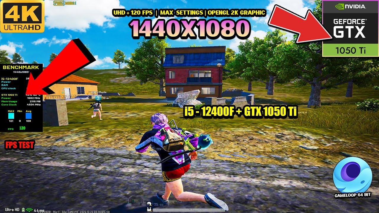 What Happens When I Play Pubg Mobile on GTX 1050 Ti in UHD 120 FPS (OPENGL) - The Result Is Crazy!