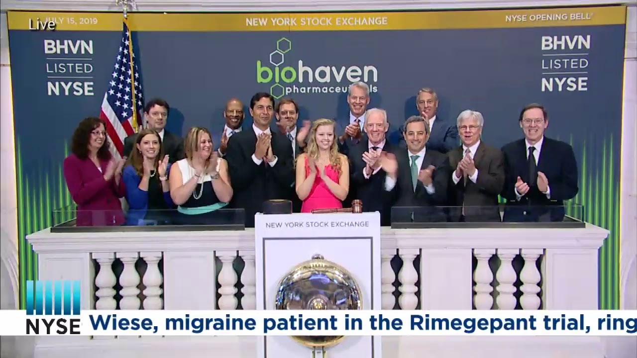BIOHAVEN PHARMACEUTICALS (NYSE: BHVN) RINGS THE OPENING BELL®