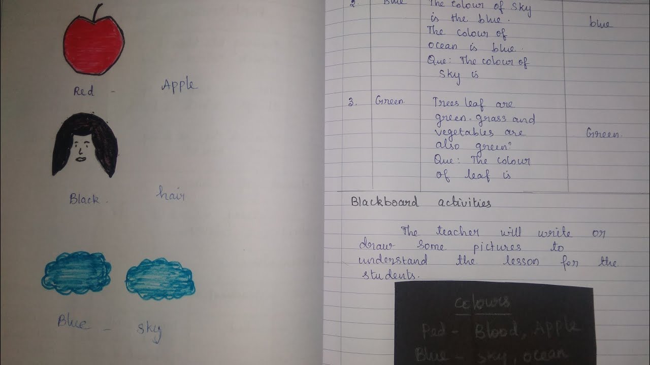 English lesson plan for colours| DELED LESSON plan for English