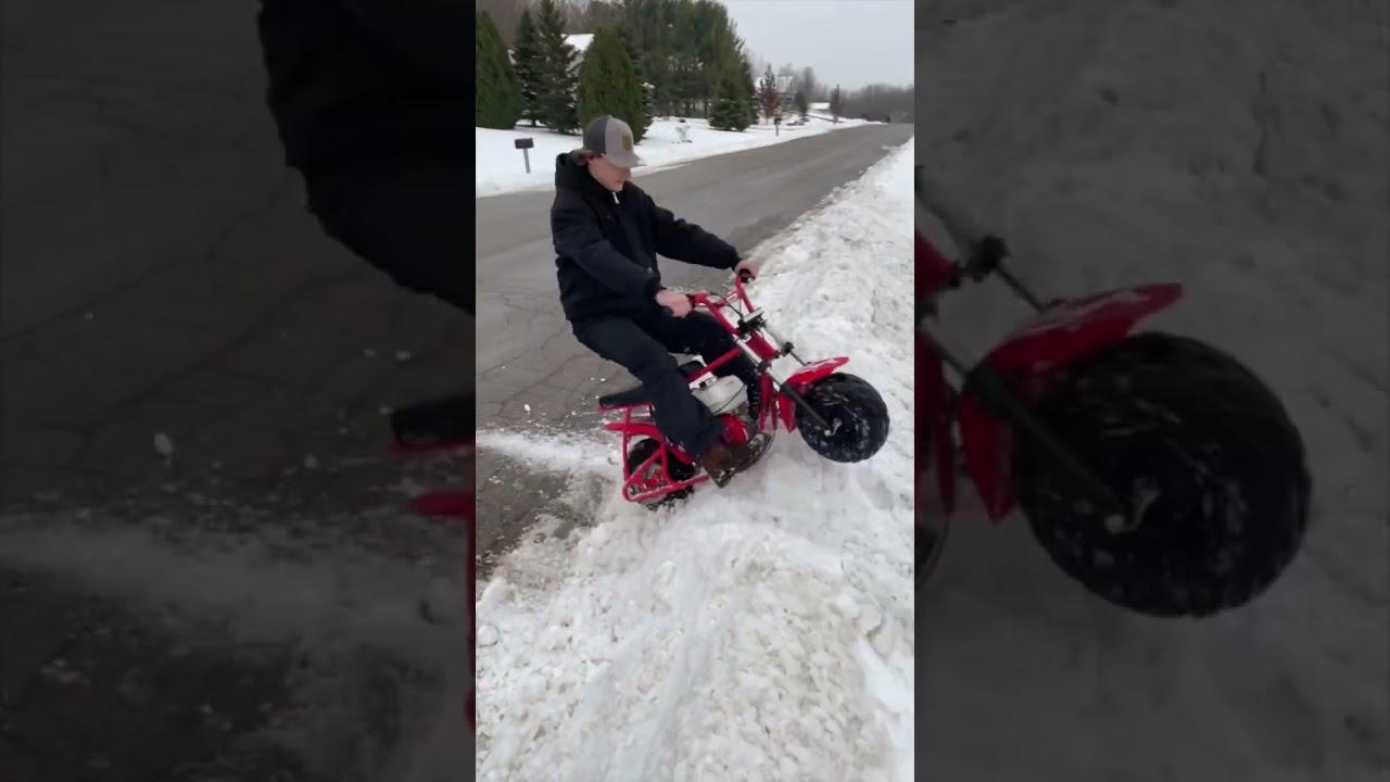 THE BEST MINI BIKE ON THE MARKET #frp #frpminibike #snow #offroad