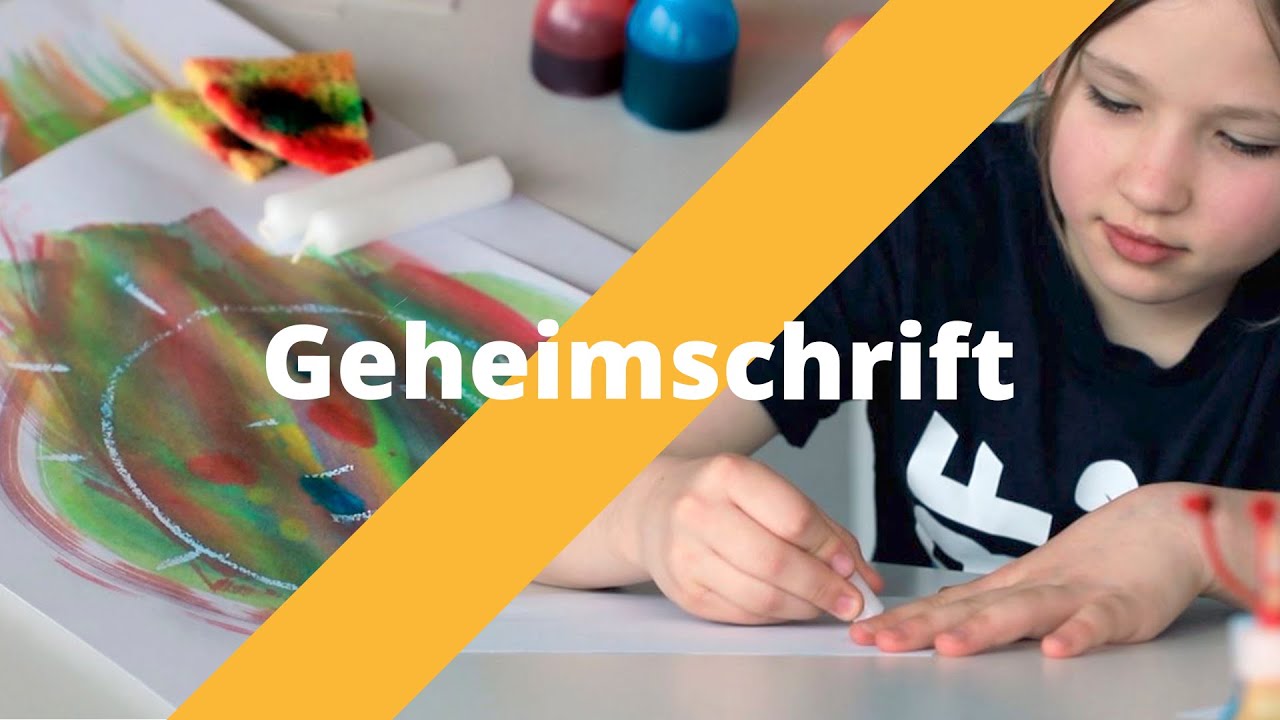 Geheimschrift - Experimente für zuhause