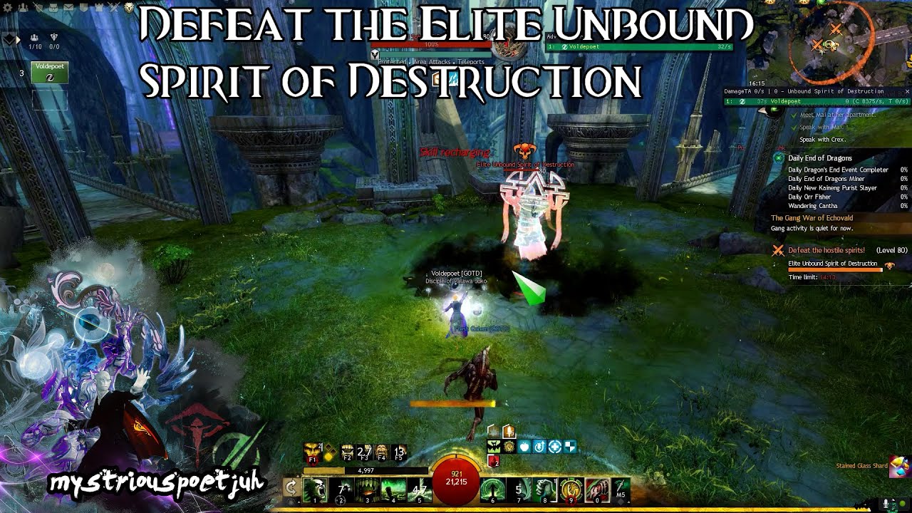 The Haunted Court, Echovald Wilds Mastery, End of Dragons, Guildwars 2