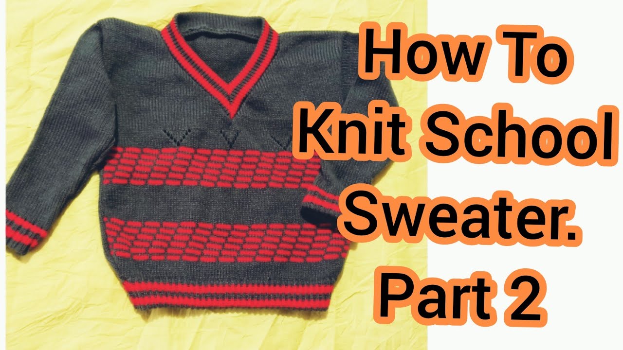 How To Knit School Sweater.Part 2.// knit Front// @Knitting Catalogue #Knitting #knittingmachine