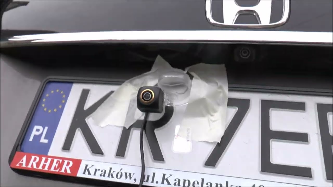 Kamera cofania 720p | Montaż pod oświetlenie rejestracji | Czy lepsza niż fabryczna Hondy?