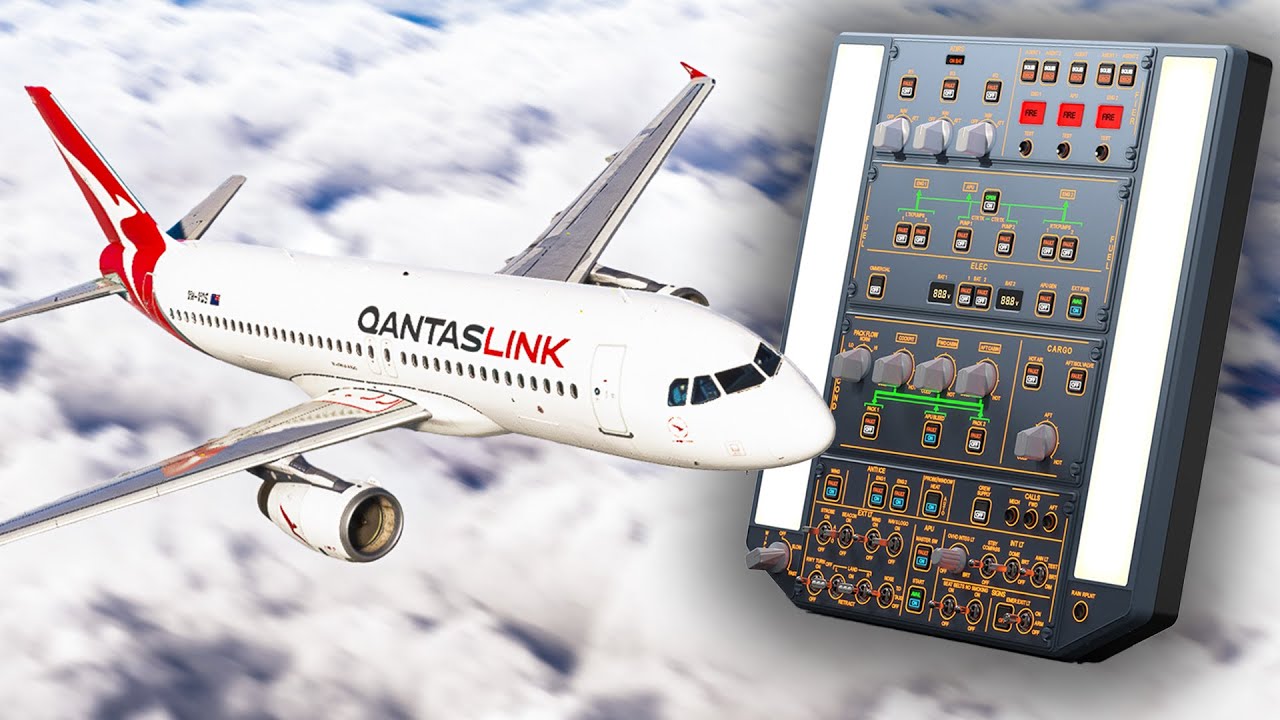 FENIX Airbus A320 with OVERHEAD by WINGFLEX | Qantas Ops LIVE in MSFS 2024