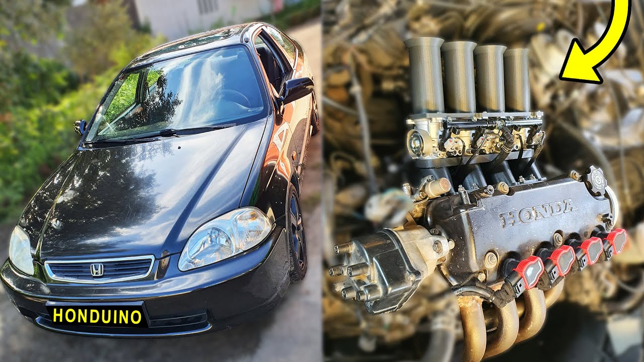 Instalei BORBOLETAS DE MOTA no Honda Civic EJ8 🔥