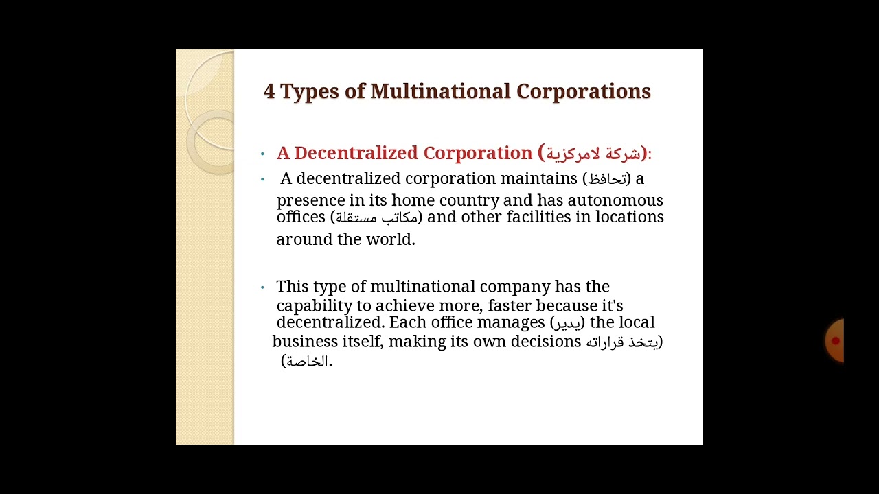 Multinational Corporations ( what is it? types of MNC)