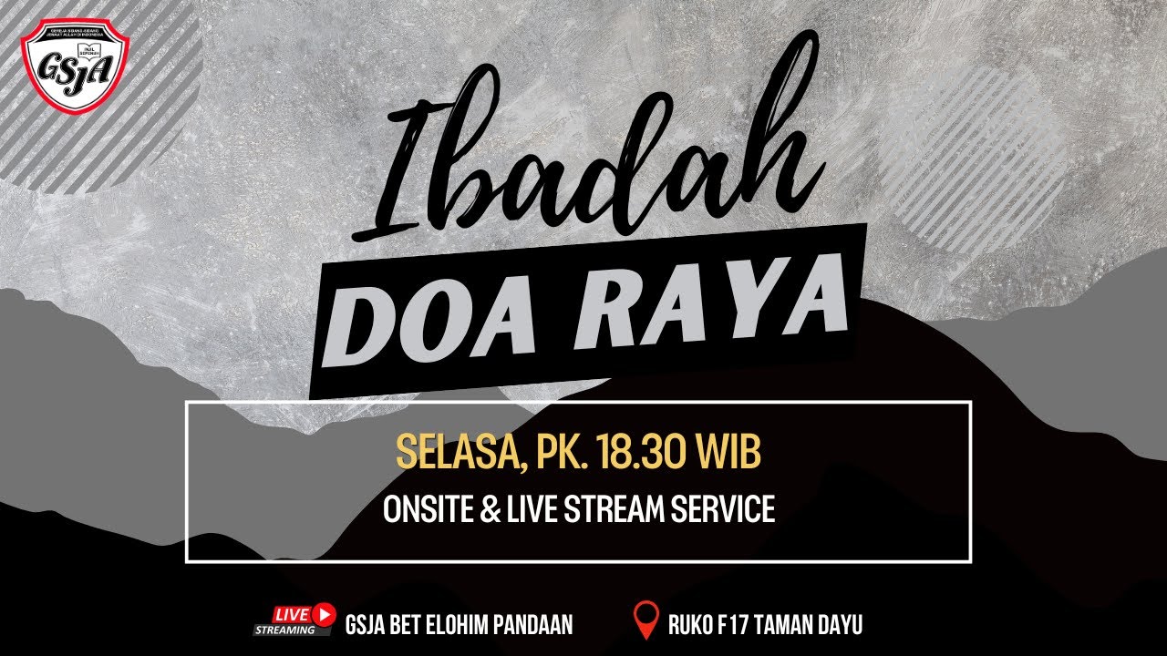 IBADAH DOA RAYA I 13 Jan 2026 I Bet Elohim Pandaan