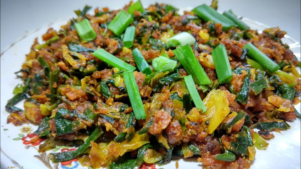 कांद्याच्या पातीची सुकी भाजी रेसिपी / टिफिन रेसिपी / Kandyachi paat recipe / spring onions recipe