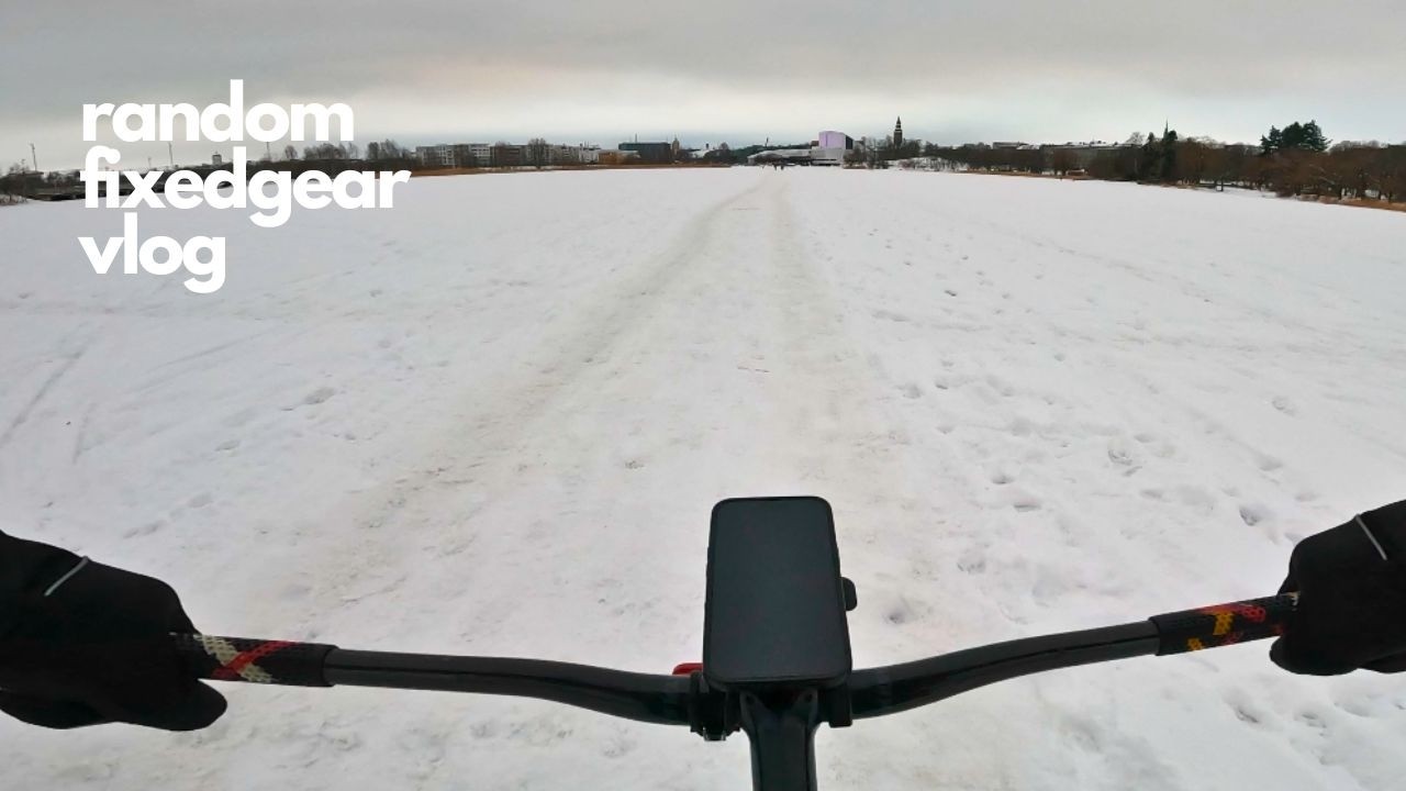Frozen Helsinki Bay Commute on my Cinelli Mash SSCX (POV)  | Random Fixed Gear Vlog