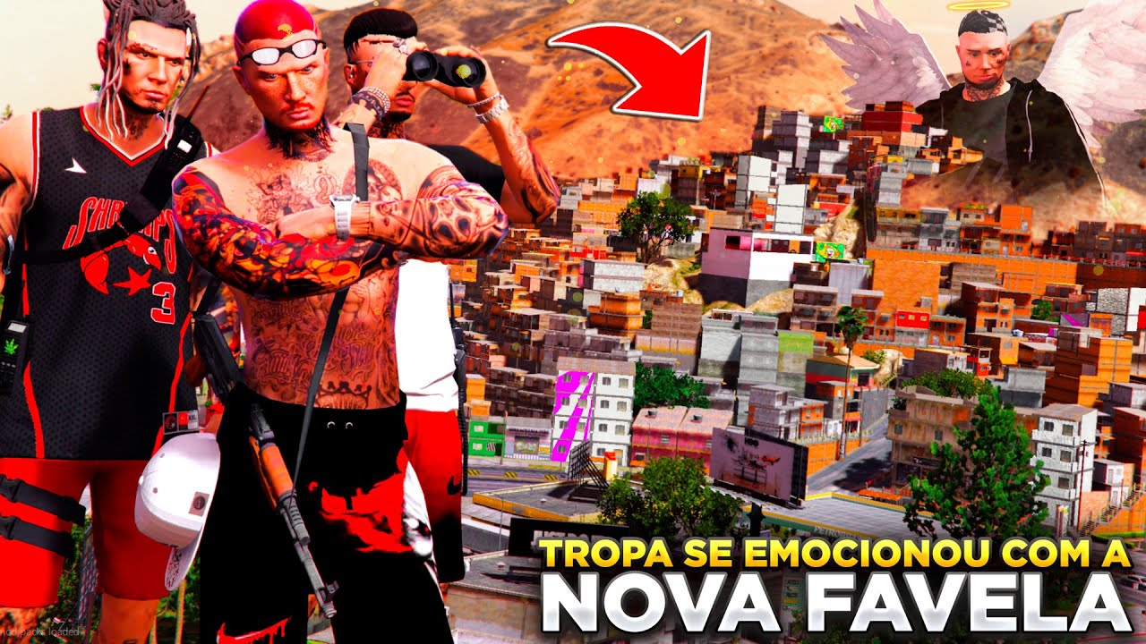 GTA V: VIDA DO CRIME | A MAIOR DA CIDADE!! INAUGUREI UMA NOVA FAVELA NO RITMO DE COPA DO MUNDO!⚽|#65