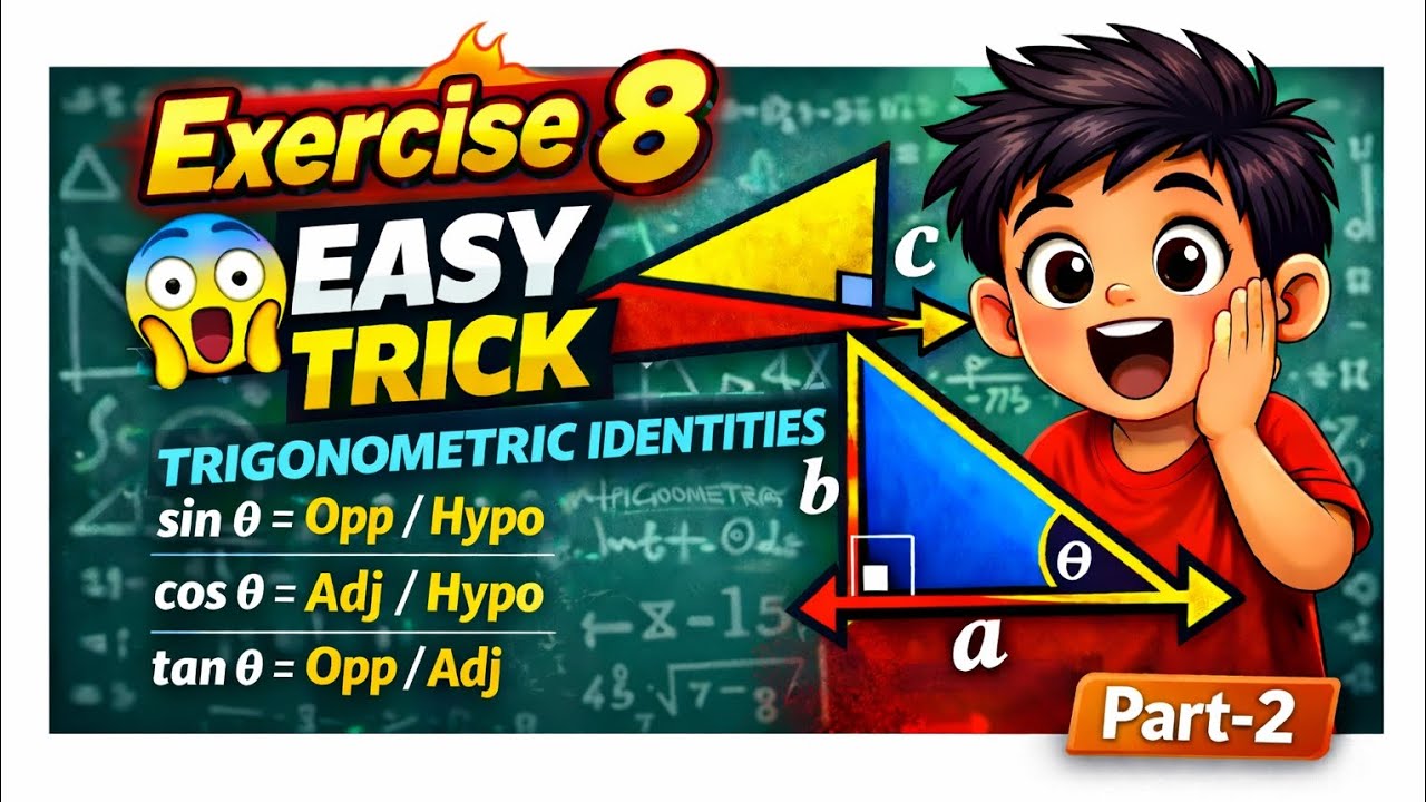 ✅ “90% Students Galti Karte Hain 😳 | Exercise 8 Part-2 (Trigonometric Identities Made Easy)