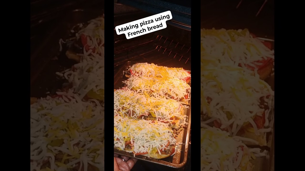 I'm using FRENCH BREAD to make a pizza, take a look at it 