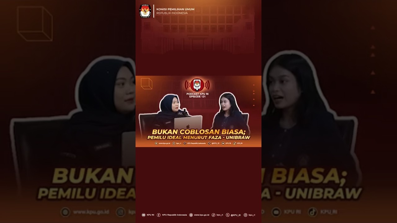 Saksikan Podcast KPU Selengkapnya Hanya Di Youtube KPU RI