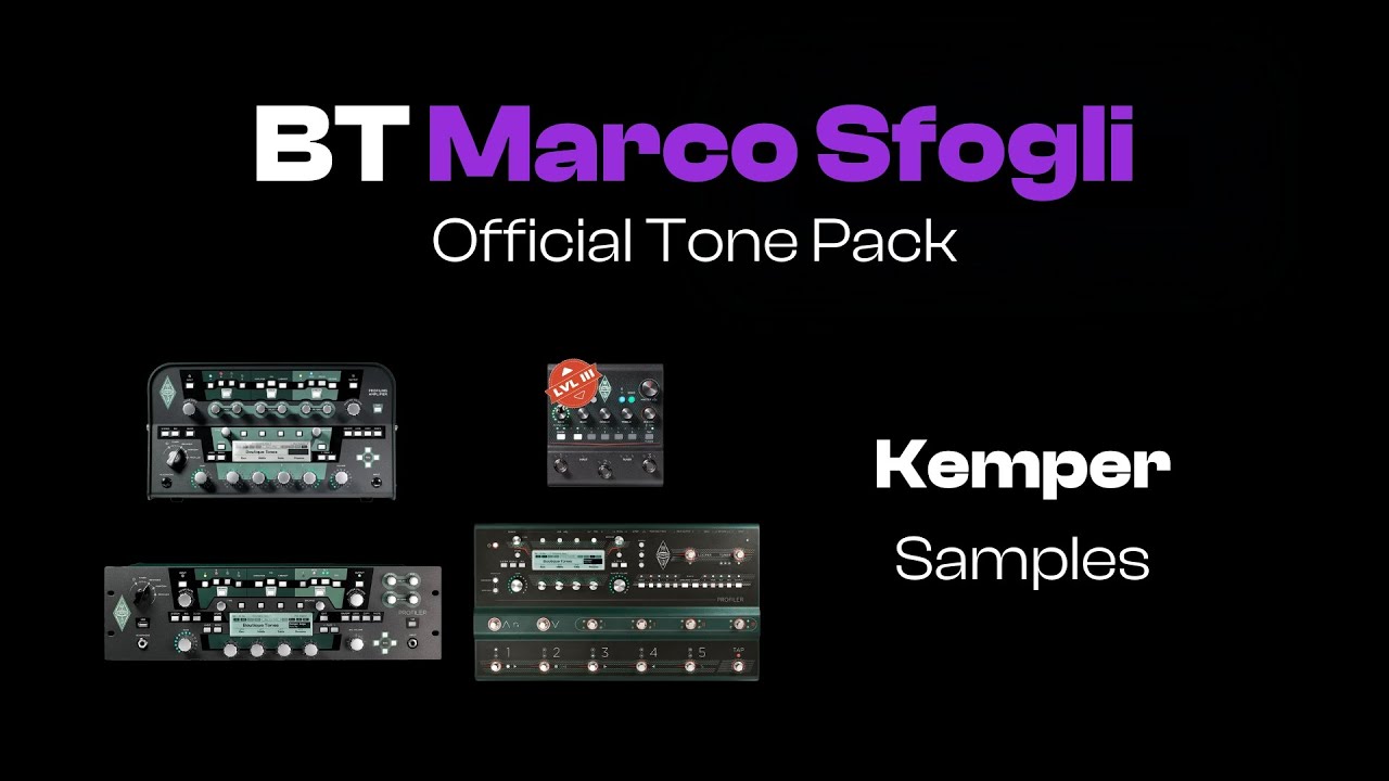 BT Marco Sfogli | Kemper Head, Rack, Stage, Player Samples