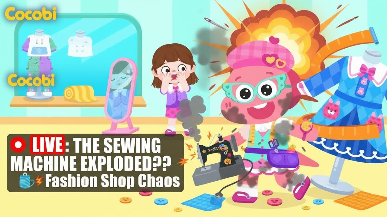 🔴 LIVE: Cocobi Fashion Tailor | The Sewing Machine EXPLODED?! 🧵💥 Fashion Shop Chaos