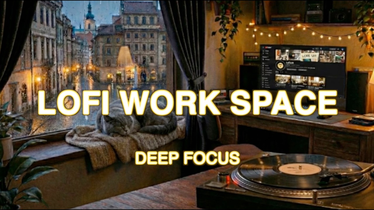 Lofi Work Space 📂 Deep Focus Study/Work Concentration