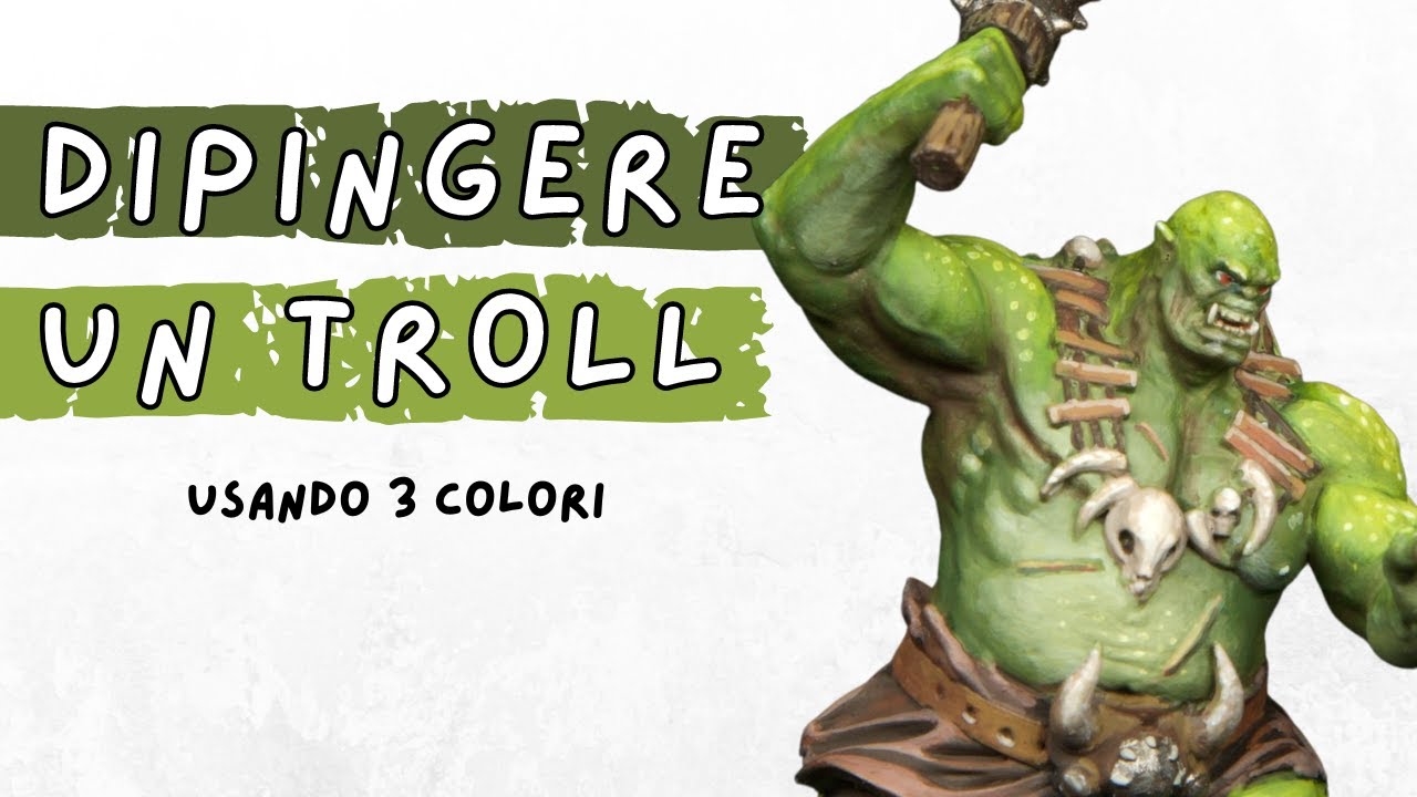Dipingere la pelle di un TROLL con solo colori primari - Troll Skintone