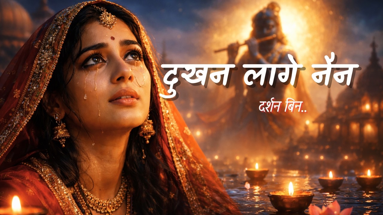 दुखन लागे नैन | Meera Bai bhajan | darsan bin Dukhan Laage Nain | Virah bhajan | sad song