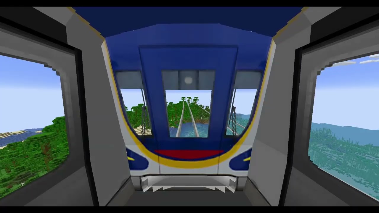 Minecraft Transit Railway 1.18.2: Coastline Special Express(Front View)