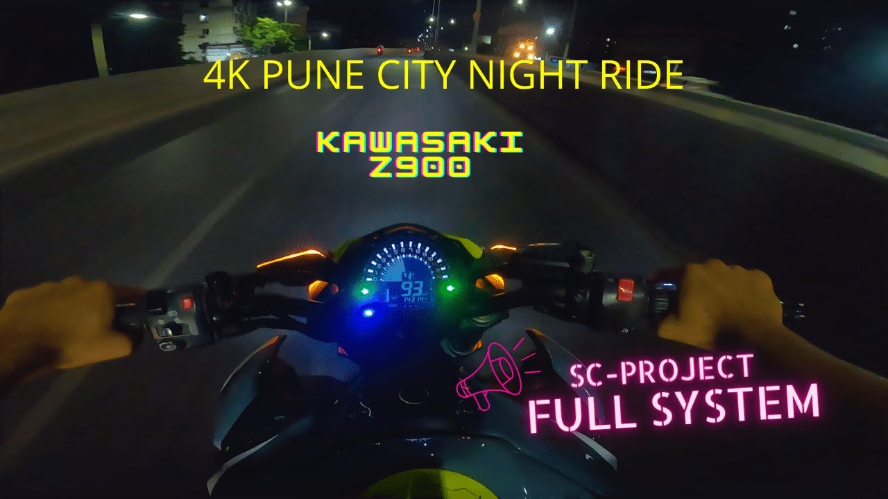 4K PUNE CITY RIDE | KAWASAKI Z900 | SC-PROT FULL SYSTEM |