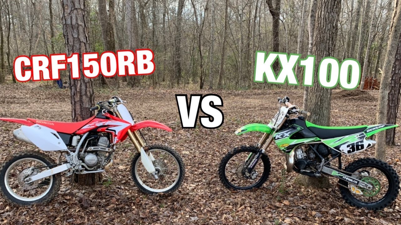 CRF150RB VS KX100 | side by side comparison