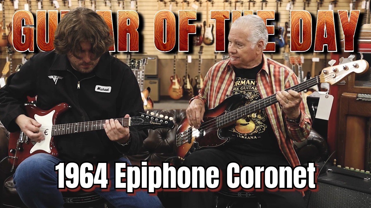 Epiphone Coronet Cherry 1964 года | Гитара дня