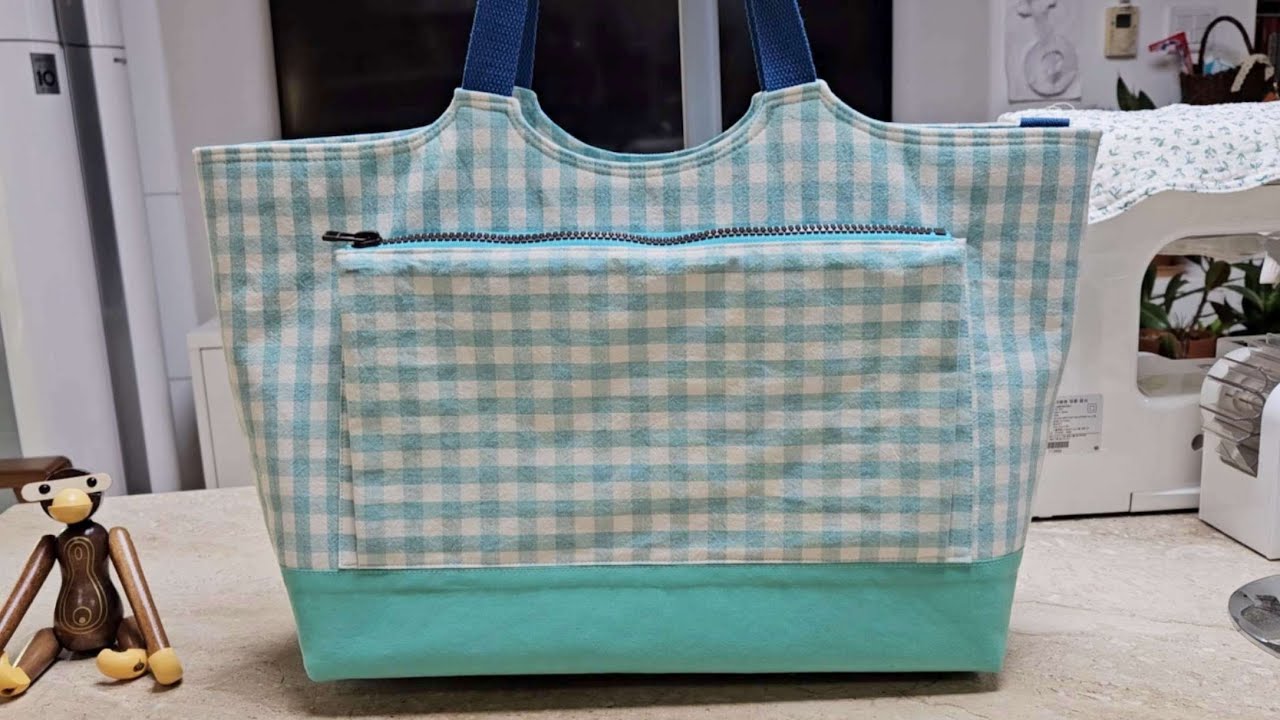 Fabric Shopper Bag  / 가방만들기 / handmade bag / Sewing tutorial 