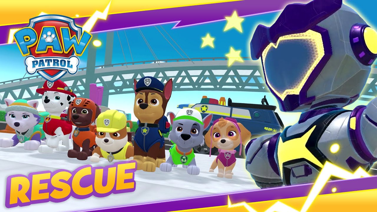 PAW Patrol Mighty Pups VS GIANT ROBOT! Cartoon and Game Rescue PAW Patrol Official & Friends