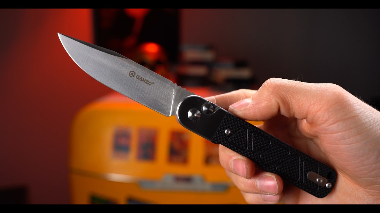 Нож Ganzo G767 cталь 9CR14 рукоять Black G10