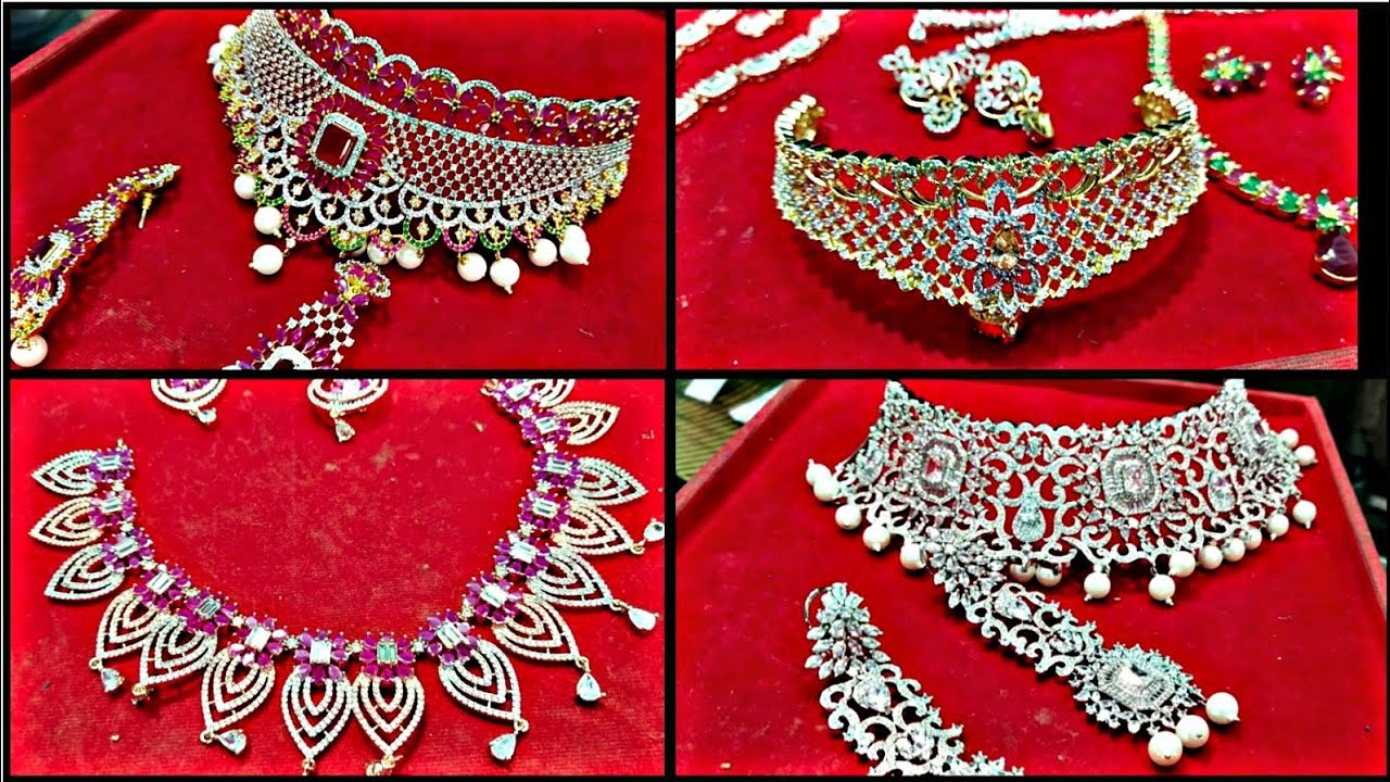 Jewellery Wholesale Market Sadar Bazar Delhi | AD american diamond Bridal & non Bridal Jewellery