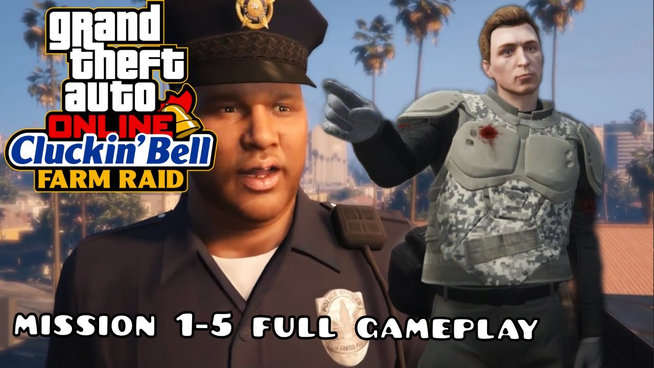 Vincent Mission - The Cluckin' Bell Farm Raid || Mission 1-5 Full GAMEPLAY || Grand Theft Auto 5