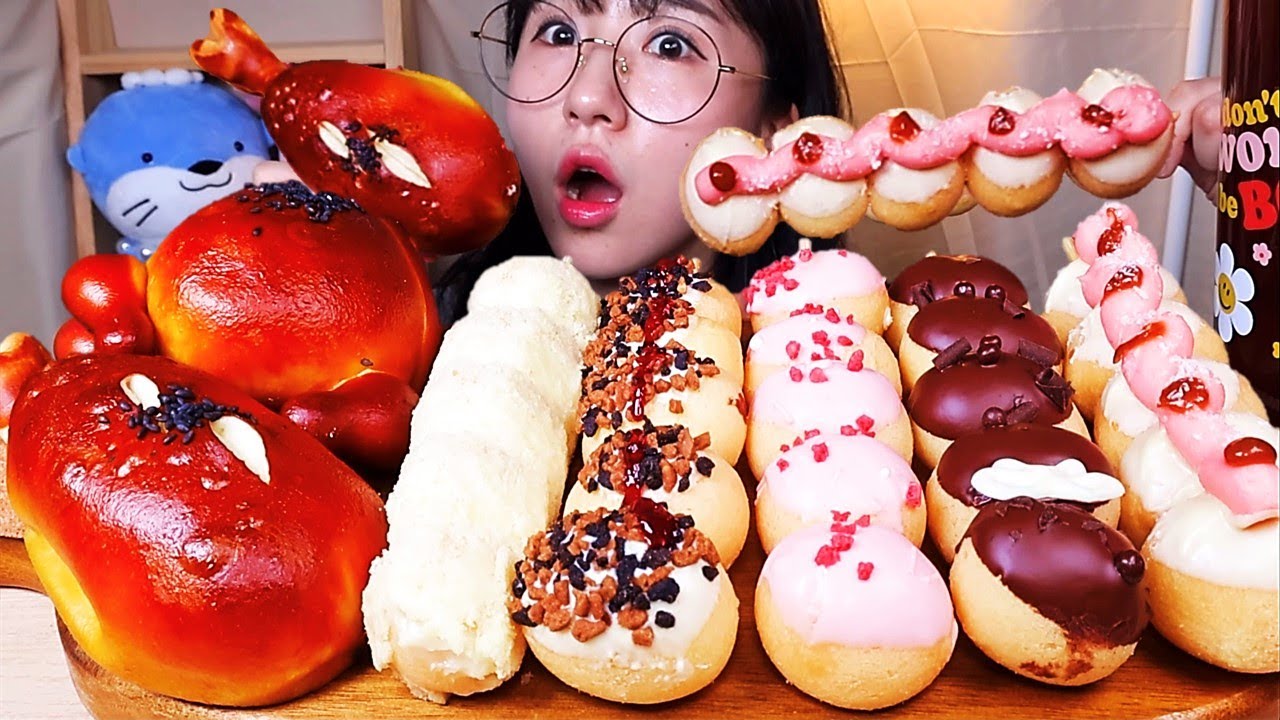 통닭빵🍗 그리고 모찌도넛🍡 디저트 먹방 Dessert Mukbang