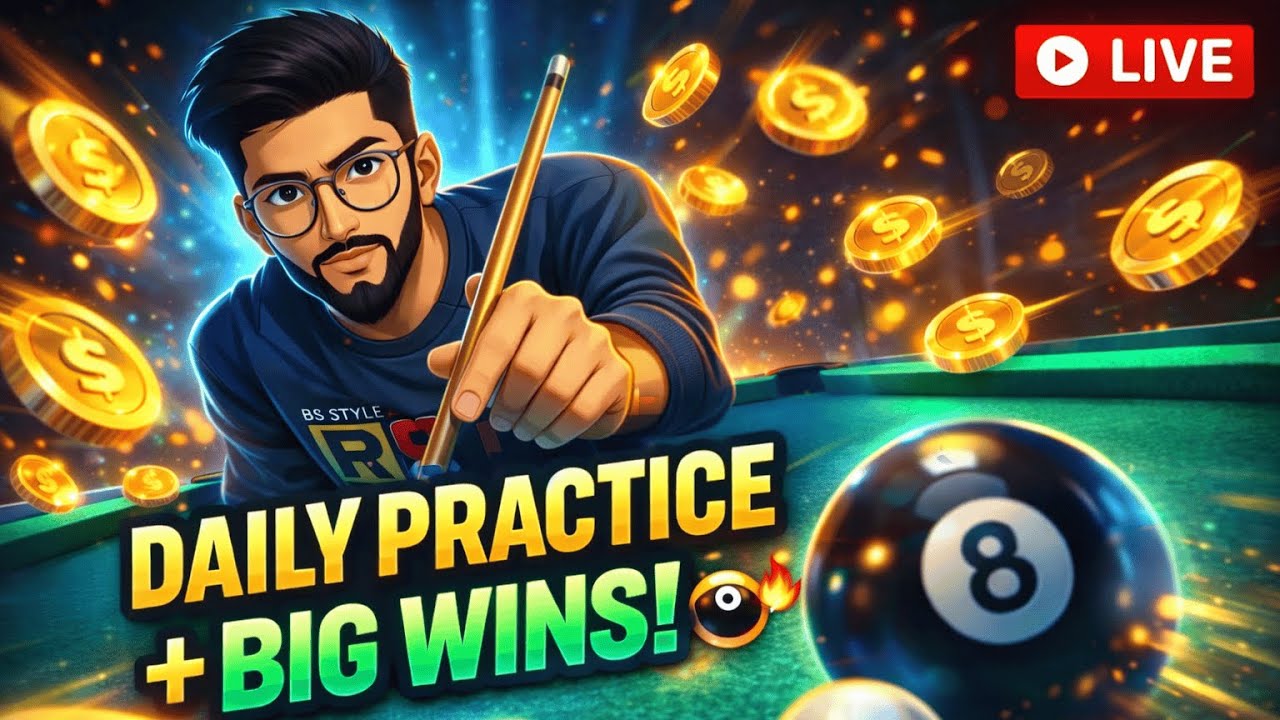 🔥Daily Practice + Big Wins 🎱 8 Ball Pool Live | Shari Gaming