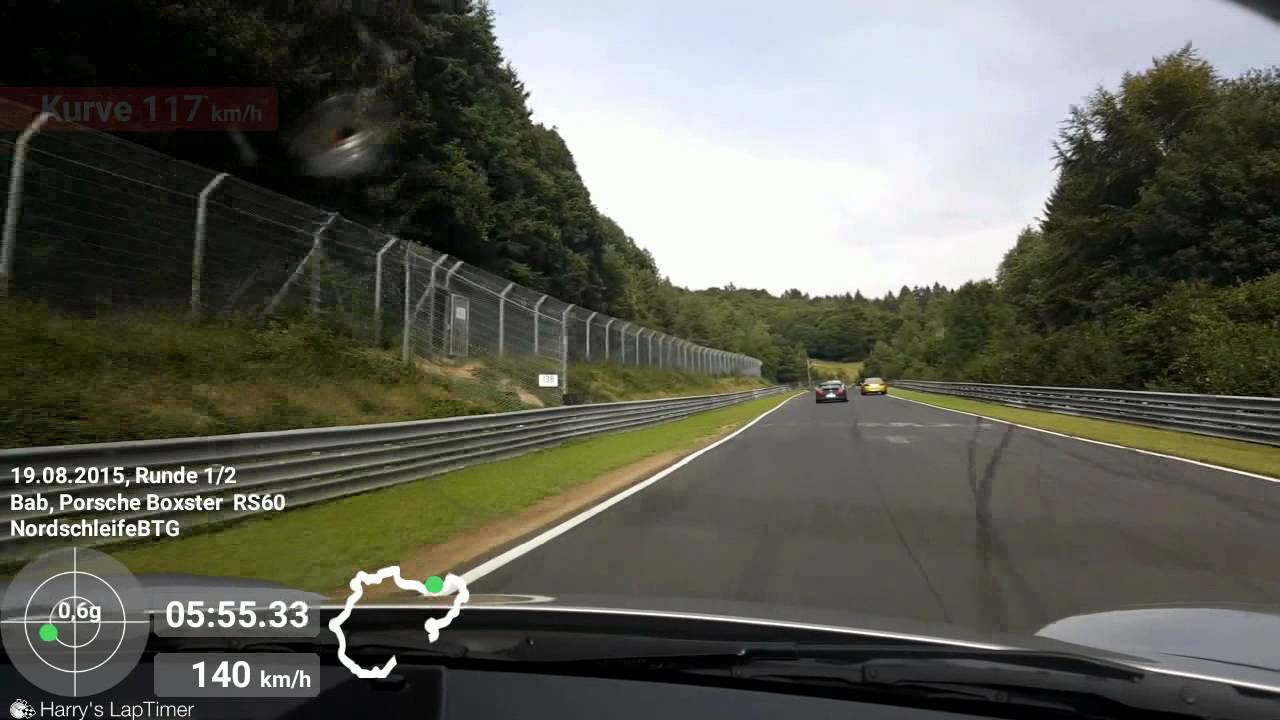 Boxster S 987 vs Boxster 986  Nordschleife  19.08.2015 Brudam